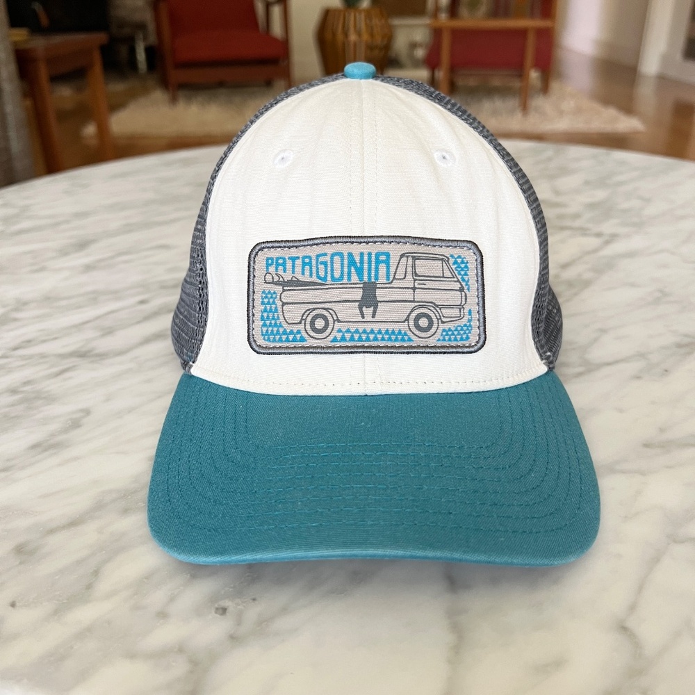 Patagonia Pickup Truck Patch Trucker Hat Snapback Organic Cotton